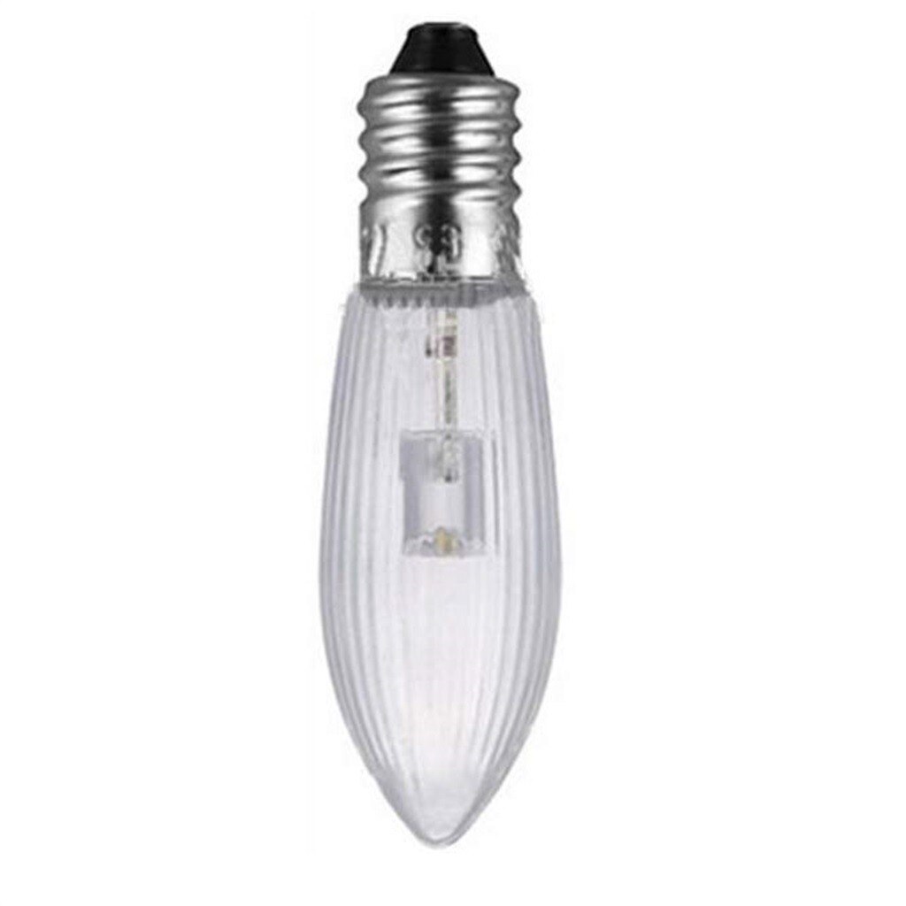 Pack Of 12 E10 Led Replacement Lamp Bulb Candle Light Bulb For Light Chains 10 V Corn Lamp Chandelier Lighting Candle Light Bulb