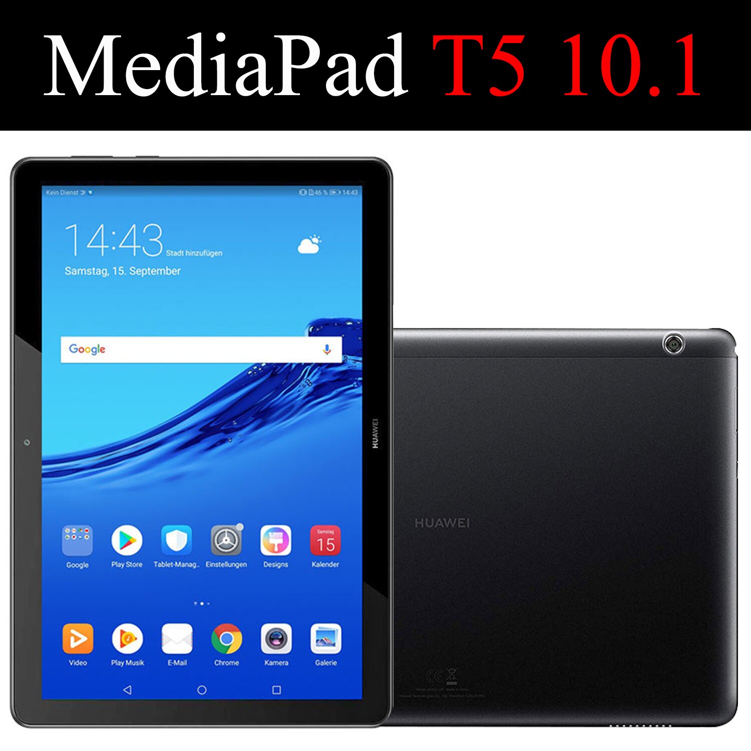 Nettbrett flip-deksel for huawei mediapad  t5 10.1 " maleri smart wake sleep fundas stativ cover capa kort for ags 2-w09/w19/l03/l09