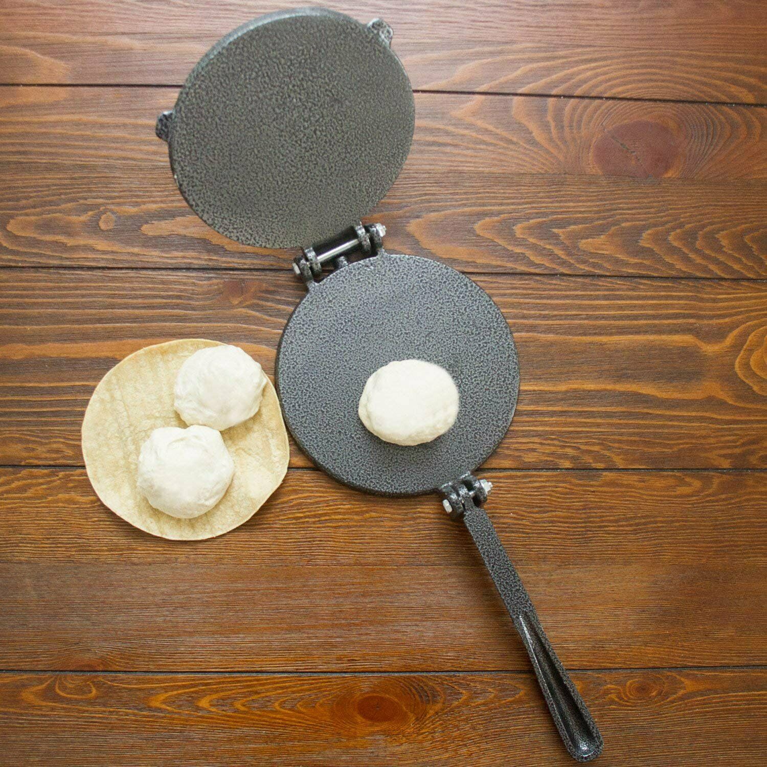 aluminium 8 tommer 15/20cm tortilla pressemaker sammenleggbart mel mais bakeverktøy diy pai verktøy kjøkken tilbehør dingser bakeware
