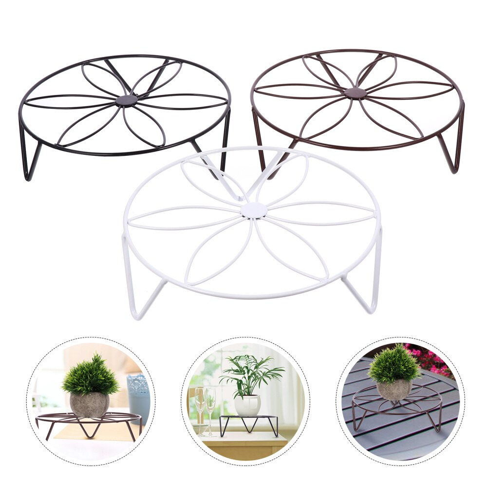 3 stuks mooie metalen bloempot display rek planten display plank