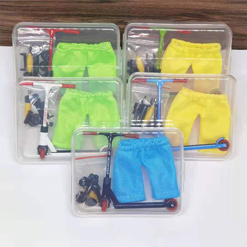 Legering Vinger Scooter Met Mini Scooters Gereedschap En Vinger Boord Accessoires Mini Skateboard Vinger Speelgoed Voor 3 + Jaar Oud kid
