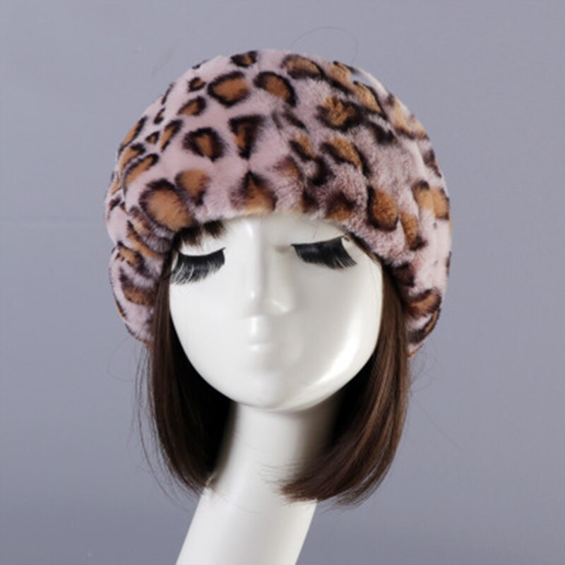 Femmes hiver fausse fourrure plus casquette russe pour les filles de épais moelleux vide haut russe casquette automne oreillette en plein air Ski chapeaux: 14