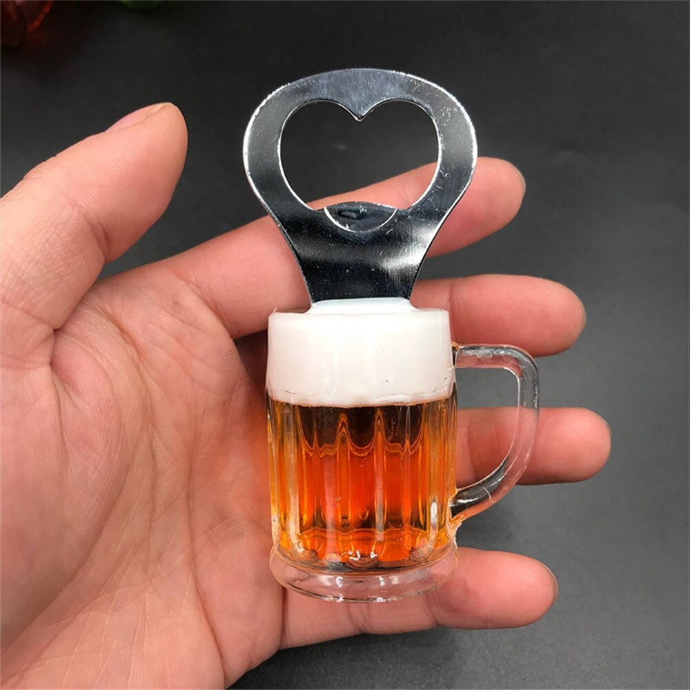 3D Koelkast Magneet Simulatie Bier Coke Whiskey Opener Mini Wijn Fles Soda Kurkentrekker Vloeistof Kan Flow Keuken Decor: G