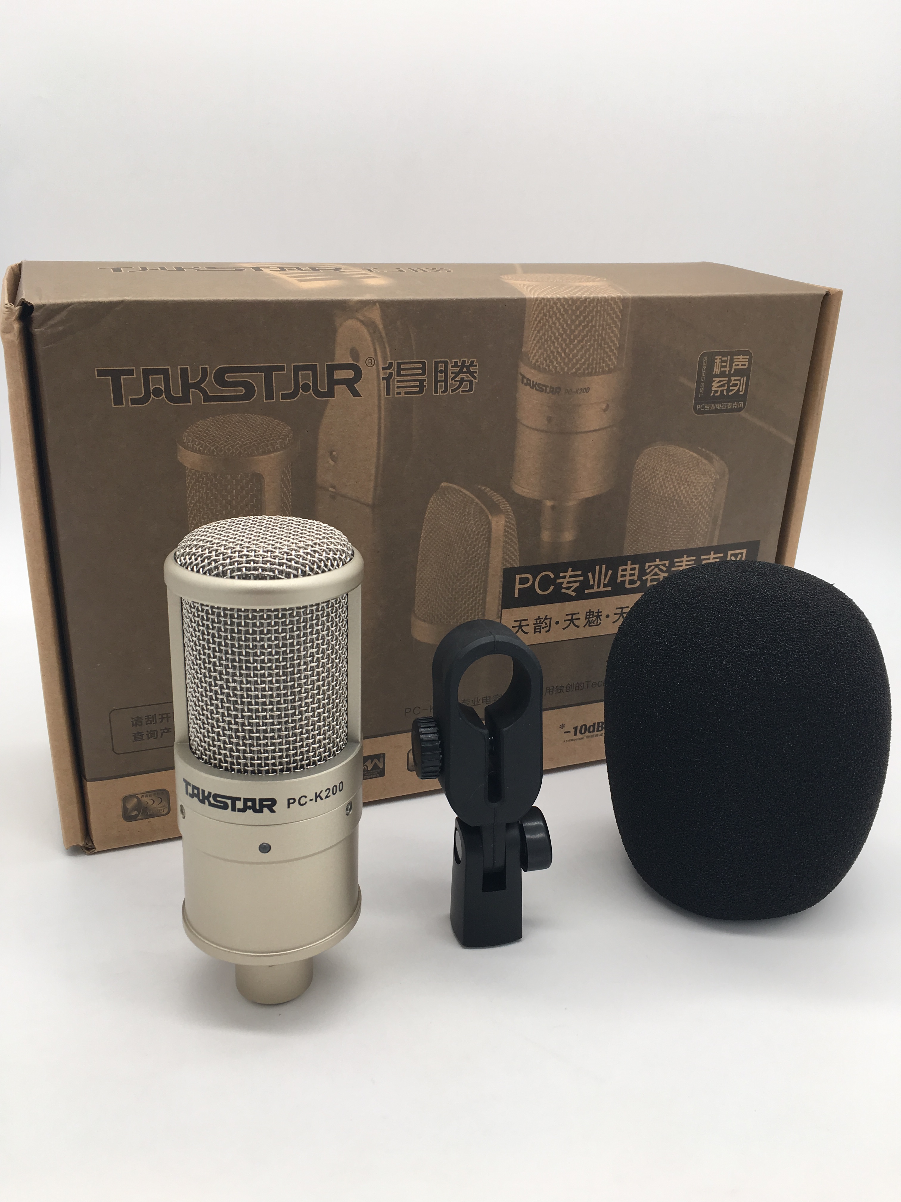 Takstar PC-K200 condensator opname microfoon voor computer live karaoke, professionele studio, chatten kamer, broadcast station