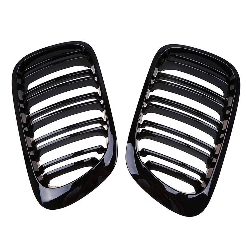 Pair Grille For 98-01 BMW E46 Left&Right 2-Door Side Front Coupe Grill Black Sport