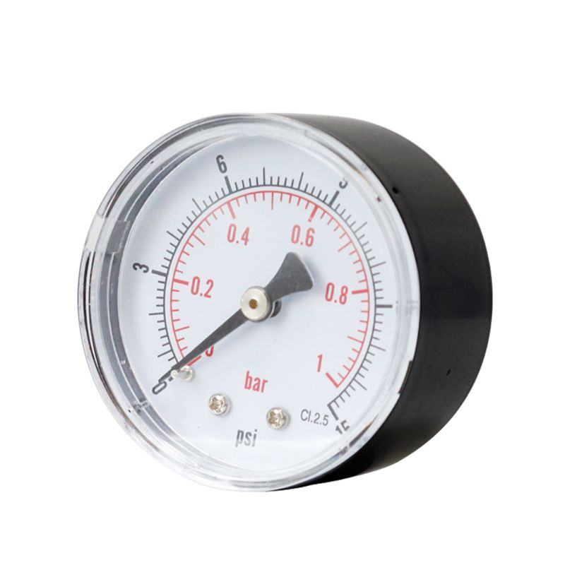 Pressure Gauge 52mm Dial 1/4" BSPT Horizontal 0/15,30,60.100,160,300 PSI & Bar