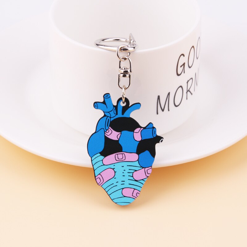 Anatomisch Hart Sleutelhanger Medische Anatomie Hart Neurologie Sleutelhanger Voor Arts En Verpleegkundige Vrouwen En Mannen Sleutelhanger Porte clef: 11