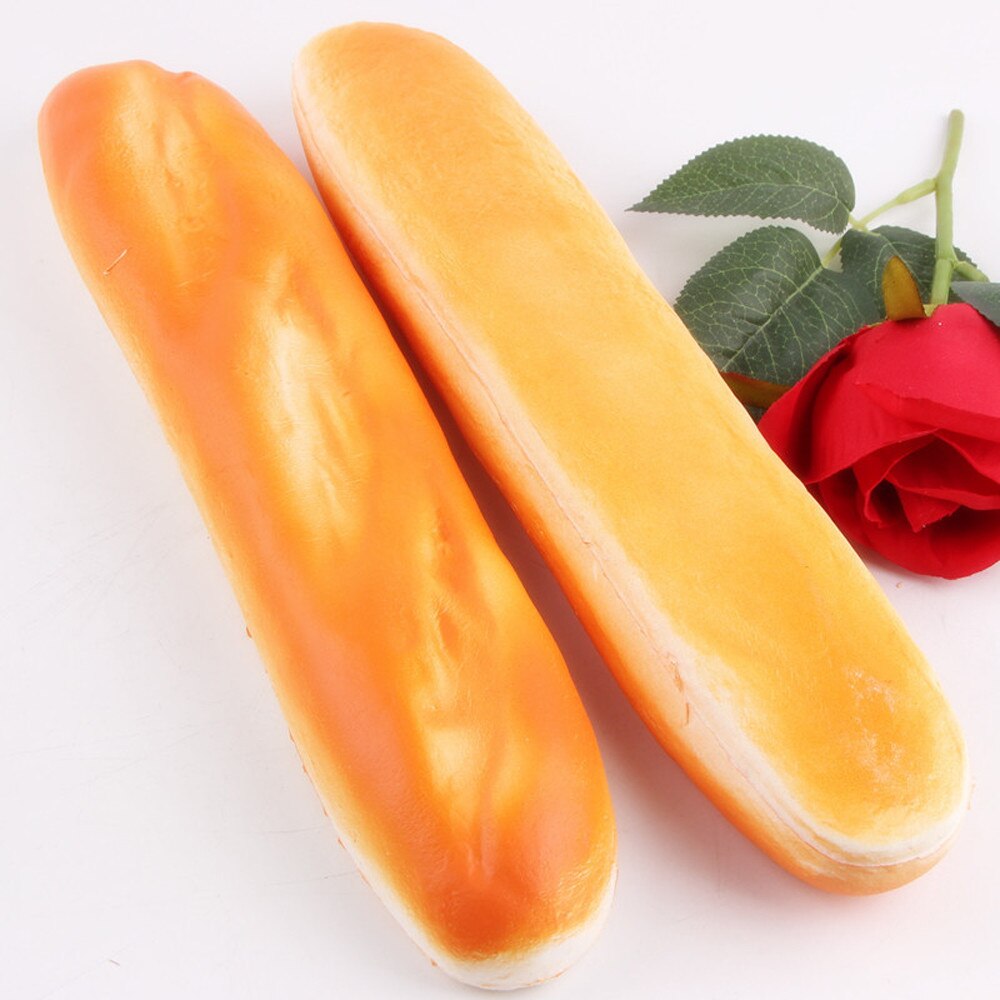 Relax toy Squishy Simulation Long Strip Bread Bread Phone Straps squishies soft scented Slow Rising Bun Charms Toy D301225