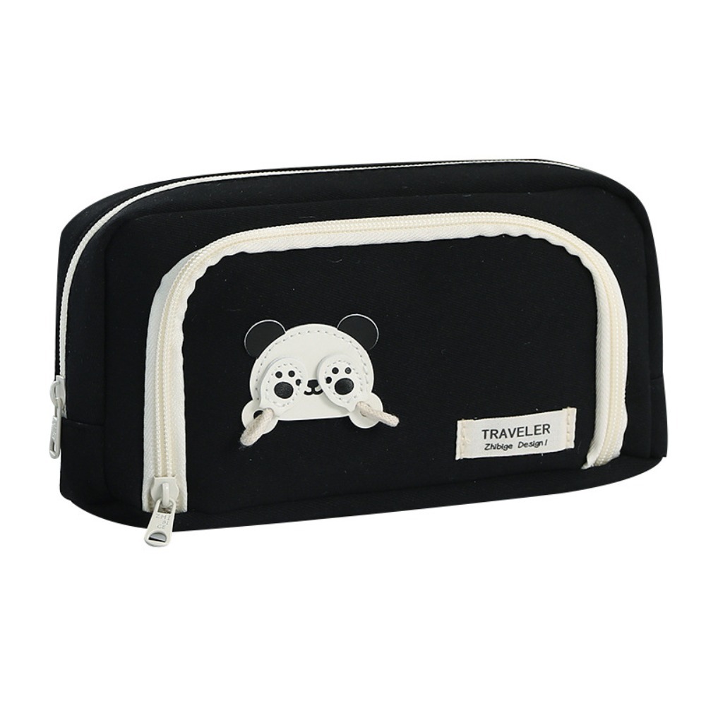 Large Capacity Pencil Bag Aesthetic Stationery Bag Pen Case Girls Zipper Pencil Pouch School Supplies