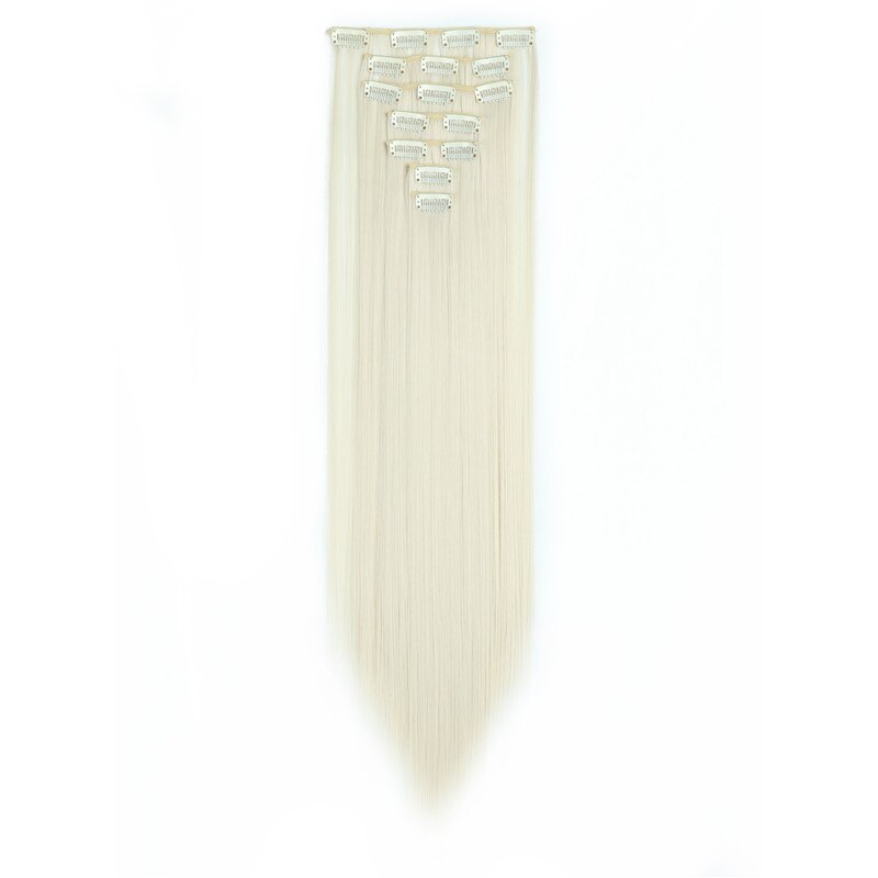 Valenwigs Synthetisch Haar Extensions Clip In Hair Extensions 22 "130G Clip Op Hair Extension Straight Kleurrijke Haarstukken Cosplay