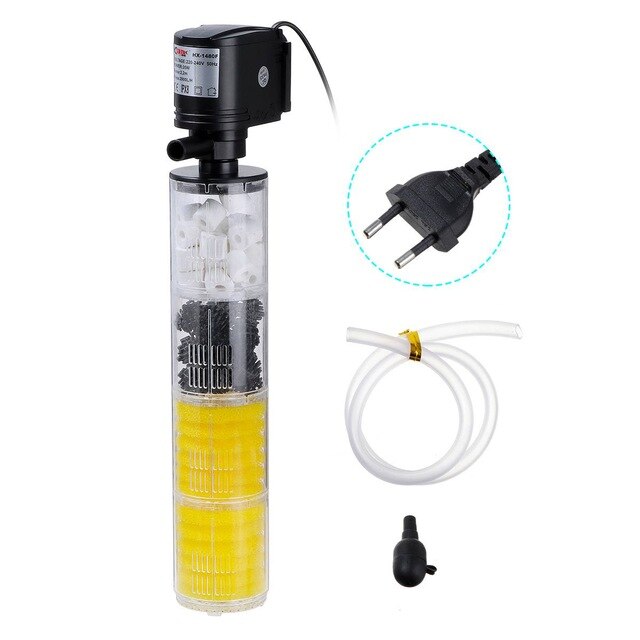 3 In 1 Aquarium Filter Air Pump Aquarium Water Pump Fish Tank Circulating Internal Filter Air Oxygen Increase 12/18/25/35/40W: 35W