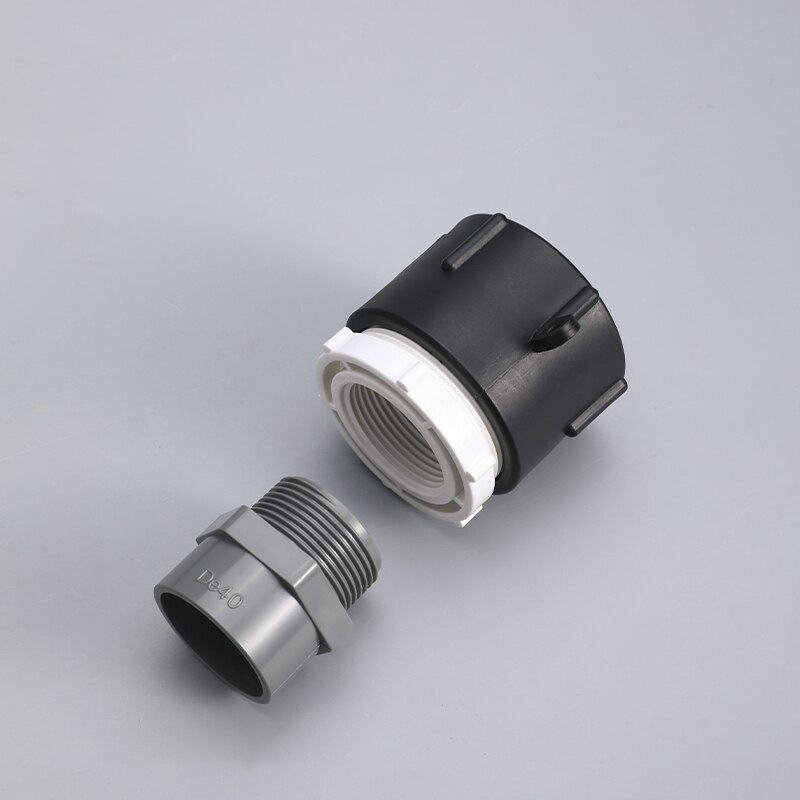 1Pcs Pvc Buisleidingen Buitendraad Slang Connector Huis Tuin Ibc Watertank Verbinding Plastic Gewrichten Adapter