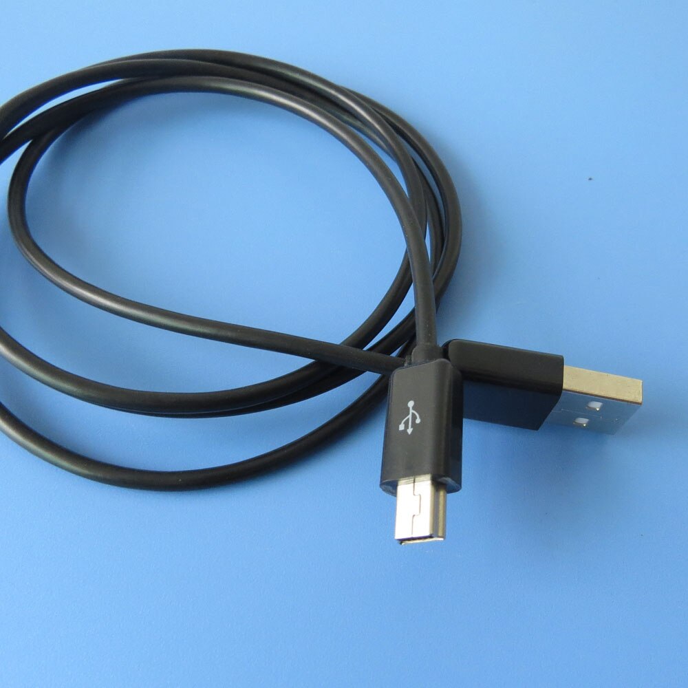 Black Mini usb data charger cable mini 5pin cable 1meter