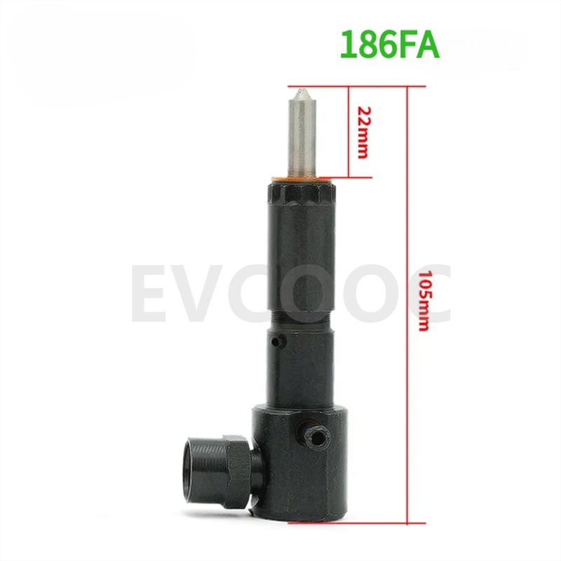 Inyector de motor diésel 186FA, piezas de generador pequeño de 5kW,: YELLOW
