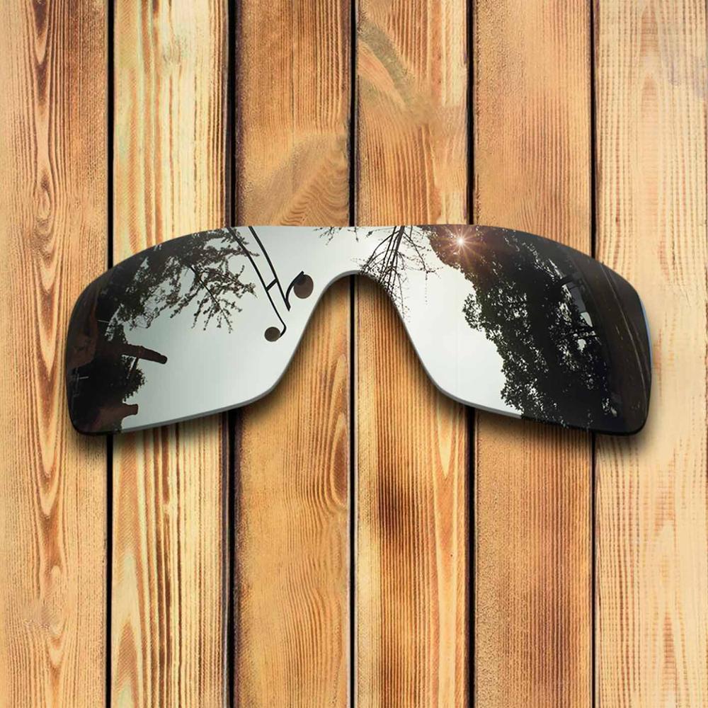100% Precisely Cut Polarized Replacement Lenses for Oakley Oil Rig Sunglass - Many Colors: Chrome Mirrored