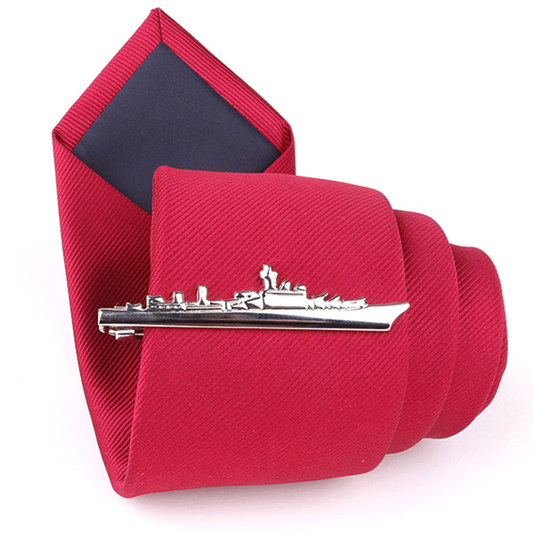 Mannen Tie Clip Leuke Stoomschip Dolfijn Vliegtuig Servies Vorm Tie Bar Wedding Party Pin Sieraden Clip Hoogwaardige Mannen: 9