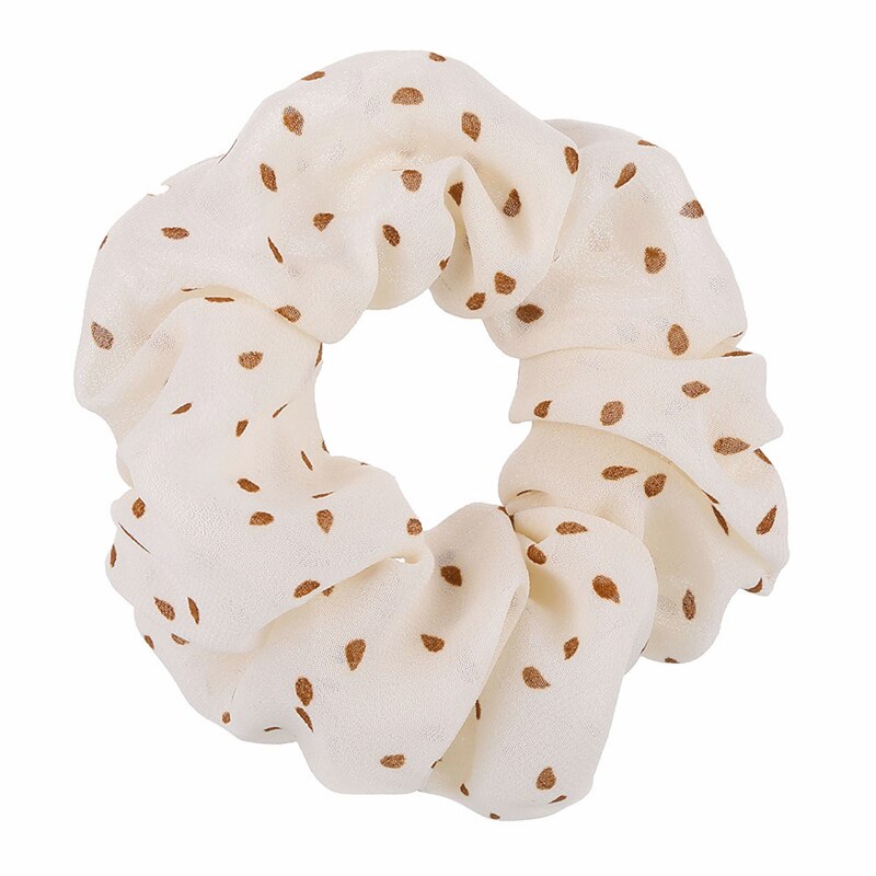Chiffon Scrunchie Stretch Headbands Dot Plaid Headwear Women Girls Elastic Hair Rubber Bands Hair Ropes Hair Accessories: 1702G