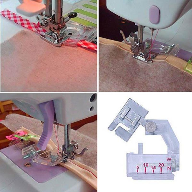 Bias Tape Maker Kit Stof Binding Binder Voet Houten Priem Clips Pins Huishoudelijke Diy Naaien Quilten Tool Set