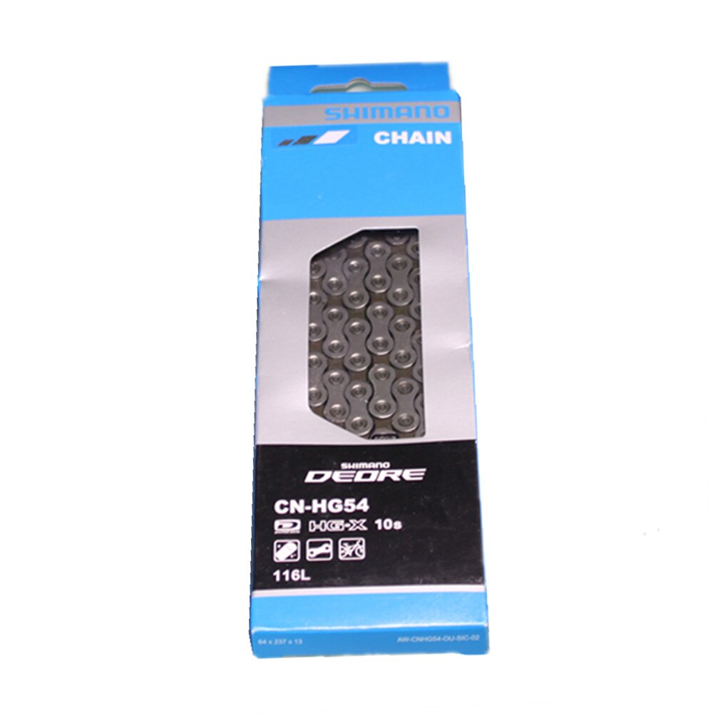 Shimano deore  hg54 kæde 10 hastighed cykel mtb mountainbike hg-x kæder cn -hg54 112 led  / 116 led: Med boks 116 links