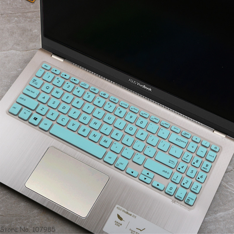 15.6 inch Silicone Keyboard Protector Cover Skin For ASUS VivoBook 15 X515MA X515EP X515JP X515JF X515J X515 MA EP JP JF J: Skyblue
