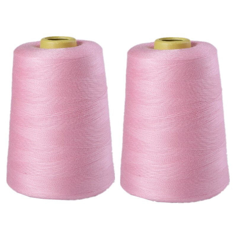 1Pcs 8000 Yards Polyester Thread Sewing 19 Colors Optional: pink 1pcs