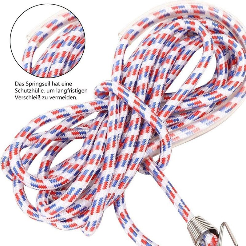 Skipping Rope For Multiple Players,With Wooden Handle,Team Group Jump Rope For School Sport Outdoor Activities