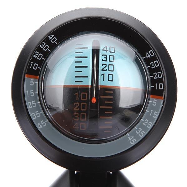 Auto busje zwart abs hoek helling kantelindicator niveau balansmeter meetinstrument