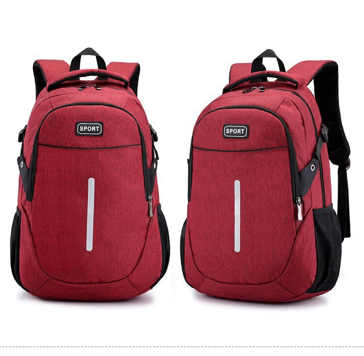 Chuwanglin Toevallige Mannelijke Rugzak Mannen Schooltassen Grote Capaciteit Laptop Rugzakken Unisex Mochila Feminina Rugzak F51401: Rood