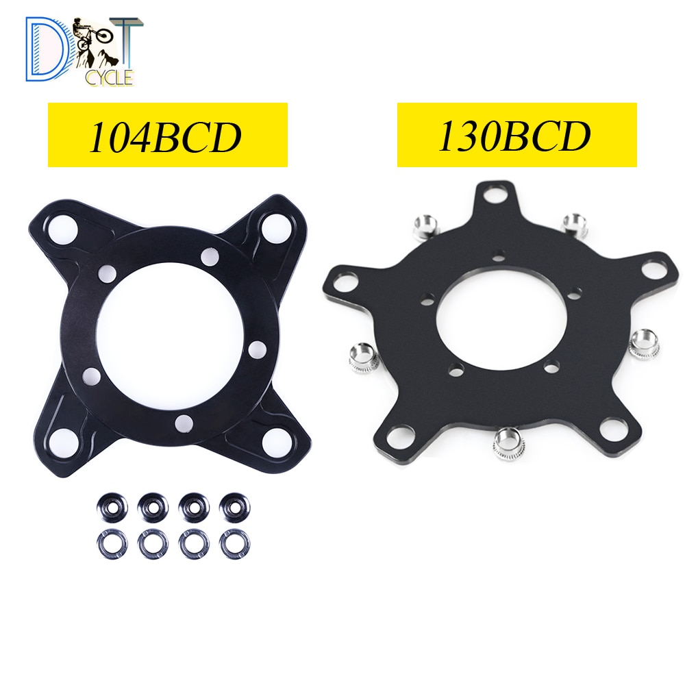 E-bicycle Bafang BBS01B BBS02B Motor 104BCD 130BCD Chainring Spider Chain Ring Adapter for MTB Accessories