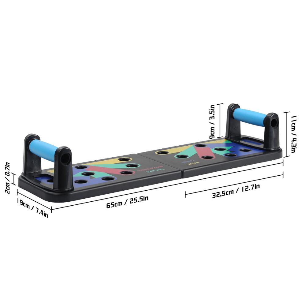 Push-Up Board 9 in 1 System Körper Gebäude Fitness Übung Tools Männer Frauen Workout Push-up Steht für gym Körper Training Rack