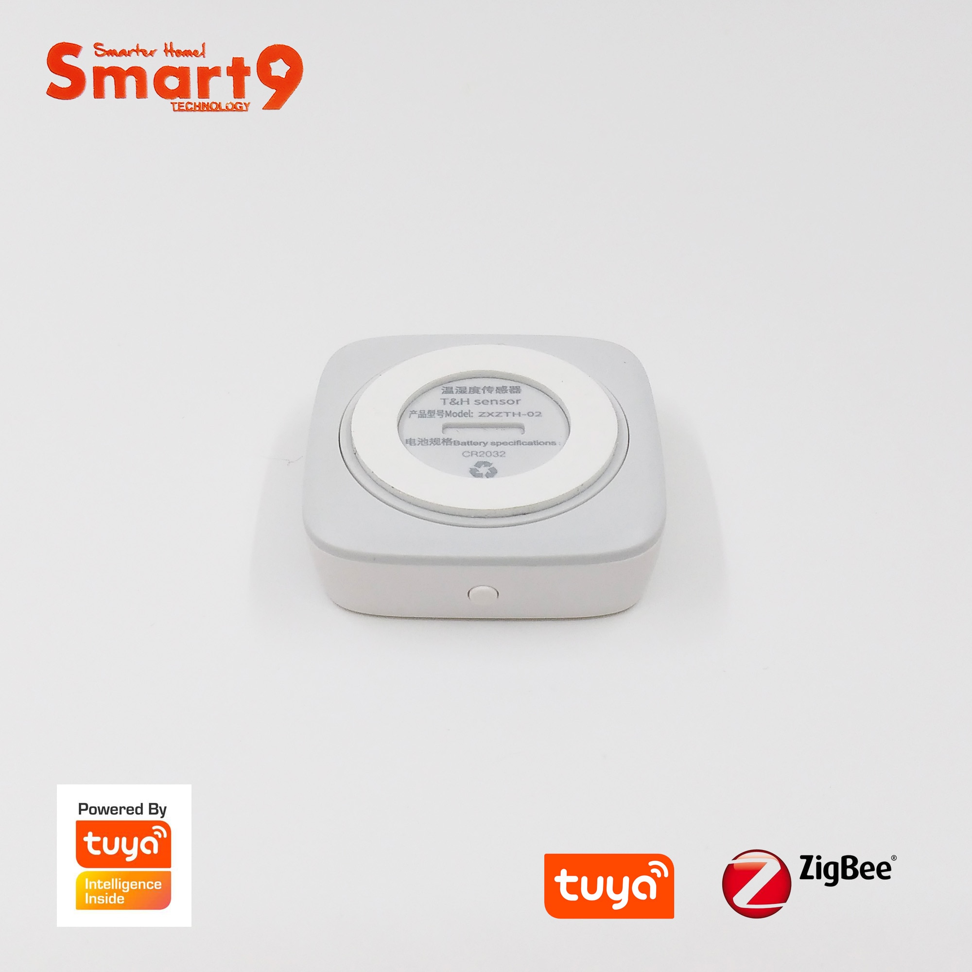 Smart9 ZigBee Sensor de temperatura y humedad que funciona con TuYa ZigBee Hub, Smart Life App Control remoto alimentado por TuYa