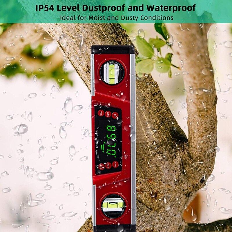 Digital Level,Digital Spirit Level High Precision Magnetic Aluminum Alloy Casting Function Gradient Measuring Instrument