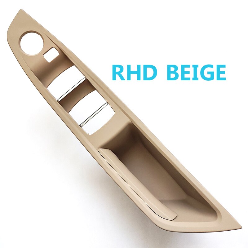 LHD RHD Interior Door Pull Handle Armrest Panel Trim No Mirror Folding Button for BMW 5 Series F10 F11 F18 520 523 525 528 530: RHD Beige