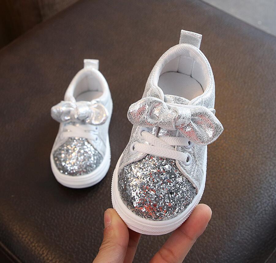 Baby Kids Schoenen Meisjes Sneakers Glitter Peuter Meisje Sneakers Zachte Bodem Met Crystal Kids Schoenen Kinderen Meisjes Bling Schoenen