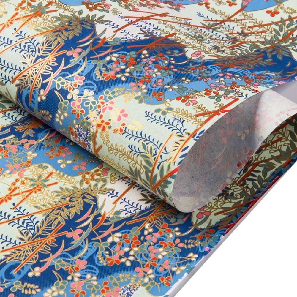 Material artístico, papel para envolver de estilo japonés, papel cortado con patrón de Sakura, papel de Origami, papel artesanal de 42x58cm, corte de papel