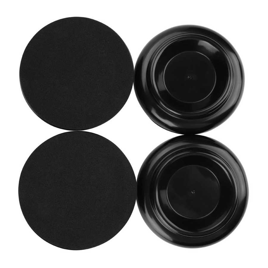 Kunststof piano voetcup lichtgewicht anti-geluid 4 stuks piano wieltjes pads piano's voor