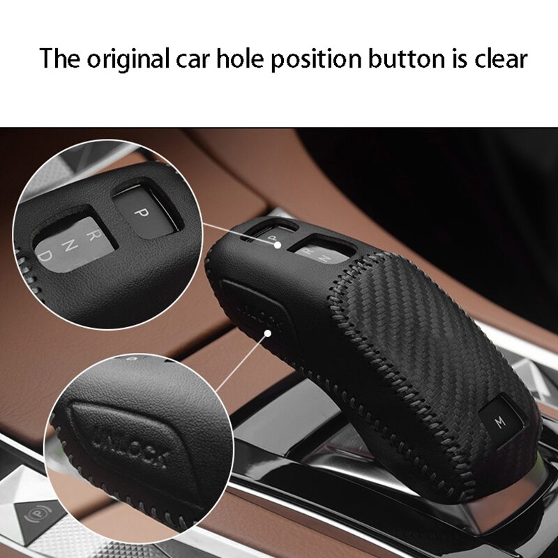 Cuir de voiture couvercle de changement de vitesse manette de vitesse levier bâton pour Peugeot 4008 3008 5008 508 Citroen DS7