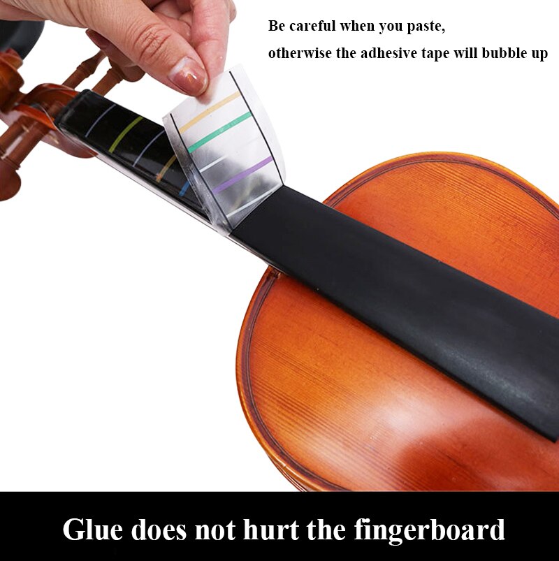1pc 4/4-1/8 fingerboard sticker violin /viola pitch position sticker no glue finger position sticker practice scale sticker