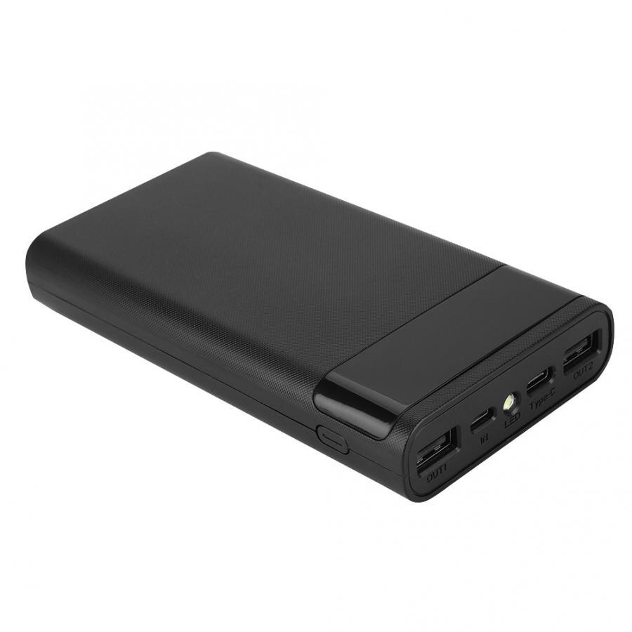 etui til powerbank 6 seksjoner 18650 gjør-det-selv type-c toveis hurtiglading powerbank-hekkekoffert powerbank-boks powerbank-boks