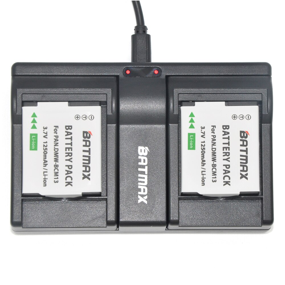 DMW-BCM13E DMW-BCM13 BCM13 Batterij Dual Channel Charger voor Panasonic Lumix ZS40/TZ60, ZS45 TZ57, ZS50/TZ70, ZS27, TZ37, TZ41