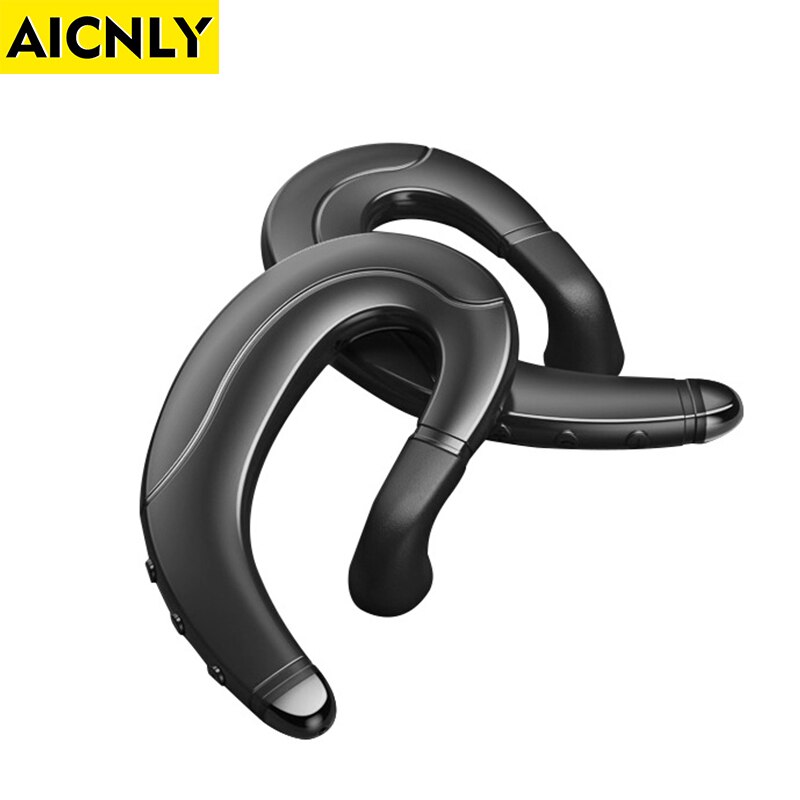 AICNLY Bluetooth Headphones Non Ear Plug True Wireless Earbuds Handsfree Headset Ear-Hook Wireless Headphones with Microphone
