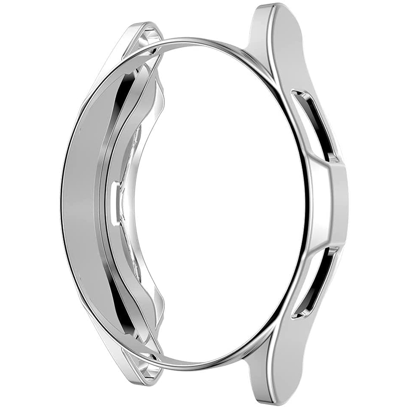 Coque de protection en silicone Tpu pour Samsung Galaxy Watch 4, 4,46mm 42mm, étui classique pour montre intelligente: Silver / Galaxy Watch 4 44