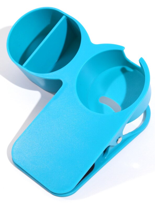Estante de almacenamiento para oficina, Soporte para vasos, Clip para mesa, escritorio, organizador de botellas, Clips para mesa, Soporte para vasos y bebidas: BLUE