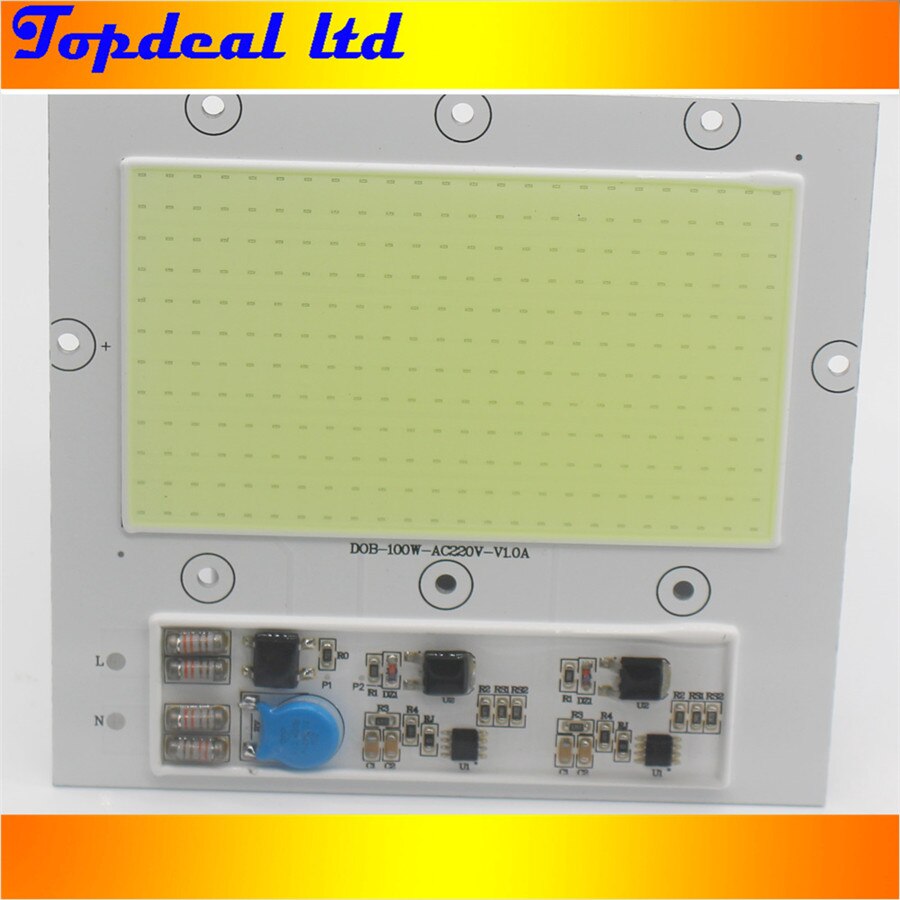 100W 220V COB LED Warm white Cool White 3000K 6000K 10000K 20000K 30000K lamp light source for 100W floodlight working lamp