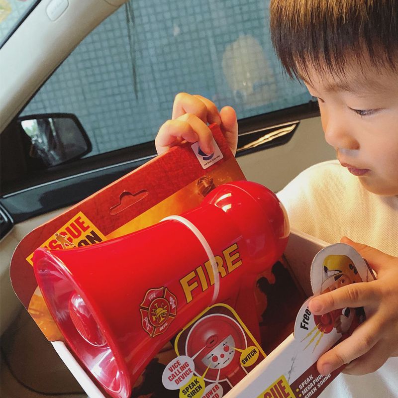 Fire Fighting Megaphone for Kids Pretend Cosplay Firemen Portable Hand Loud Clear Speaker Toys