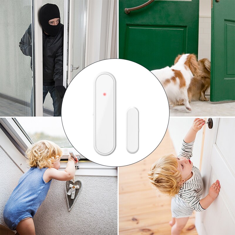Z-Wave WiFi Door Sensor Door Open /Closed Detectors Magnetic Switch Window Sensor Family Home Security Alert Security Alarm