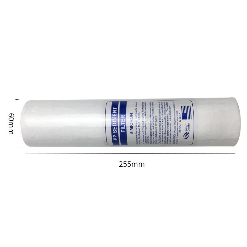10 Inch 1-Micrometre Sediment PP Cotton Water Purifier Filter Cartridge Reverse Osmosis System