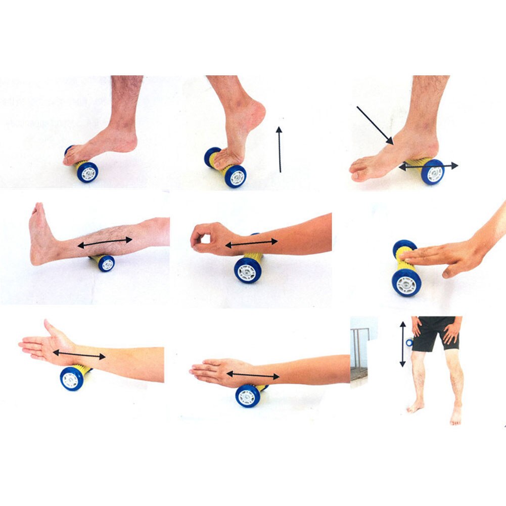 Massage Ball Set Foot Roller Hand Back Gym Fitness Training Relax Muscle Body Therapy Health Care Pain Relief Plantar Fasciitis