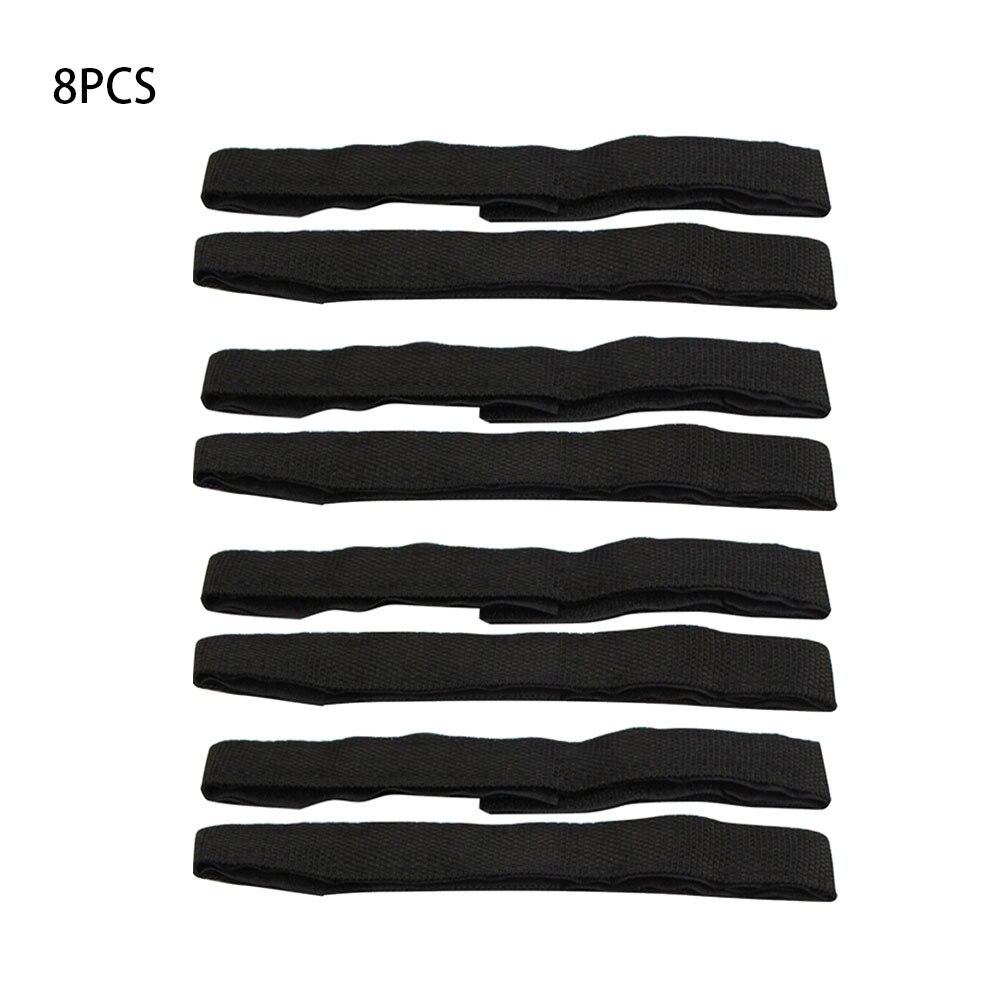 8 Stks/pak Bandage Indoor Go Kart Herbruikbare Wrap Sticker Strap Zelfklevende Outdoor Lengte Verstelbare Haak Accessoires Loop