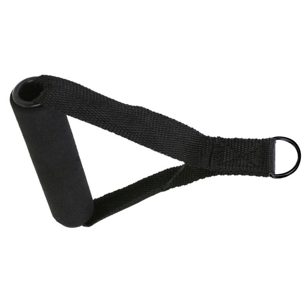 1 Pair Elastic Rope Tensioner Handle D-type Buckle Handle Home Gym Handle Extra Wide Foam Grips Light Fitness Accessories